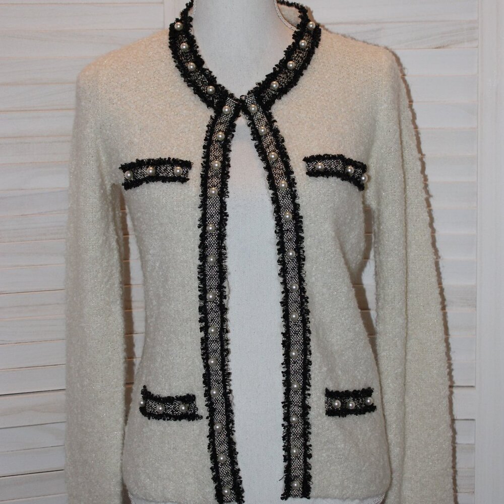 White House Black Market Cardigan Sweater Small - Picture 3 of 6